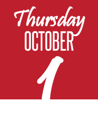Thursday, Ocotober 1